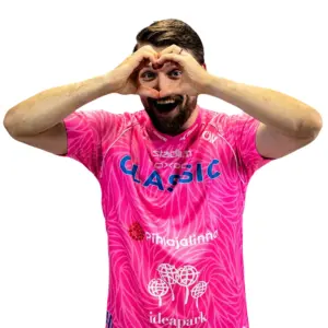 Aito pelipaita, painatuksella, pinkki